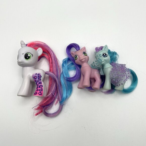 My Little Pony G3 Fairy Wing Ponies & G3.5 Leopard Unicorn Lot Of 3 Toy Figures - Picture 3 of 8